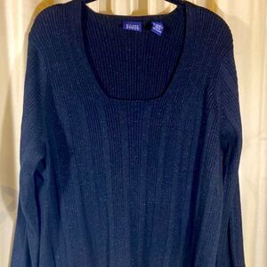 HILLARD & HANSON WOMAN BLOUSE BLACK SIZE 2X